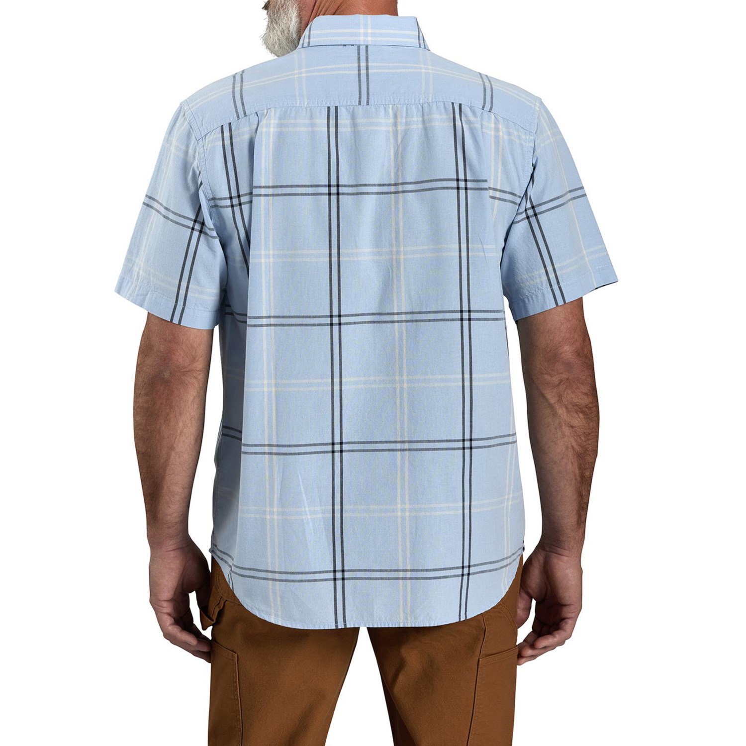 トップス digne cut off best Carhartt 106140 Loose Fit Midweight Plaid Shirt - Short Sleeve
