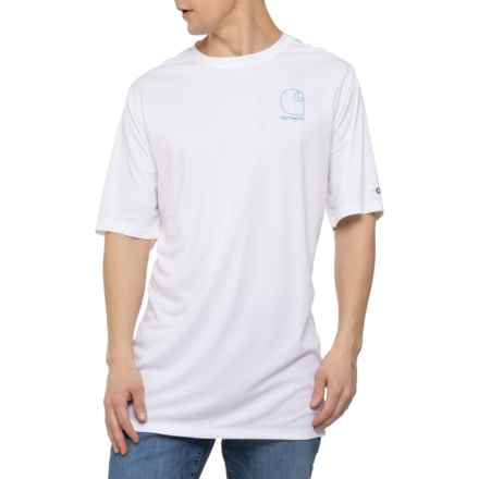 Carhartt 106163 Big and Tall Force® Sun Defender® Graphic T-Shirt - UPF 50+, Short Sleeve, Factory Seconds in White