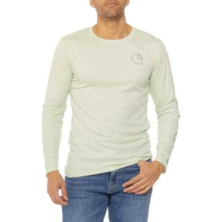 Carhartt 106164 Force® Sun Defender Graphic T-Shirt - UPF 50+, Long Sleeve, Factory Seconds in Tender Greens