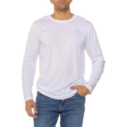 Carhartt 106164 Force® Sun Defender Graphic T-Shirt - UPF 50+, Long Sleeve, Factory Seconds in White