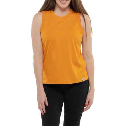 Carhartt 106176 TENCEL® Series Relaxed Fit Tank Top in Hazy Sunshine