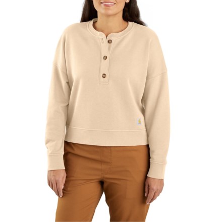 Carhartt 106182 Loose Fit Midweight French Terry Henley Sweater in