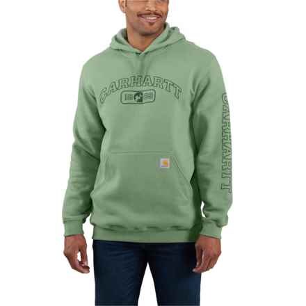Carhartt 106220 Big and Tall Loose Fit Shamrock Hoodie - Factory Seconds in Loden Frost Heather