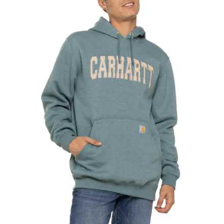 Carhartt 106301 Loose Fit Midweight Logo Hoodie - Factory Seconds in Sea Pine Heather