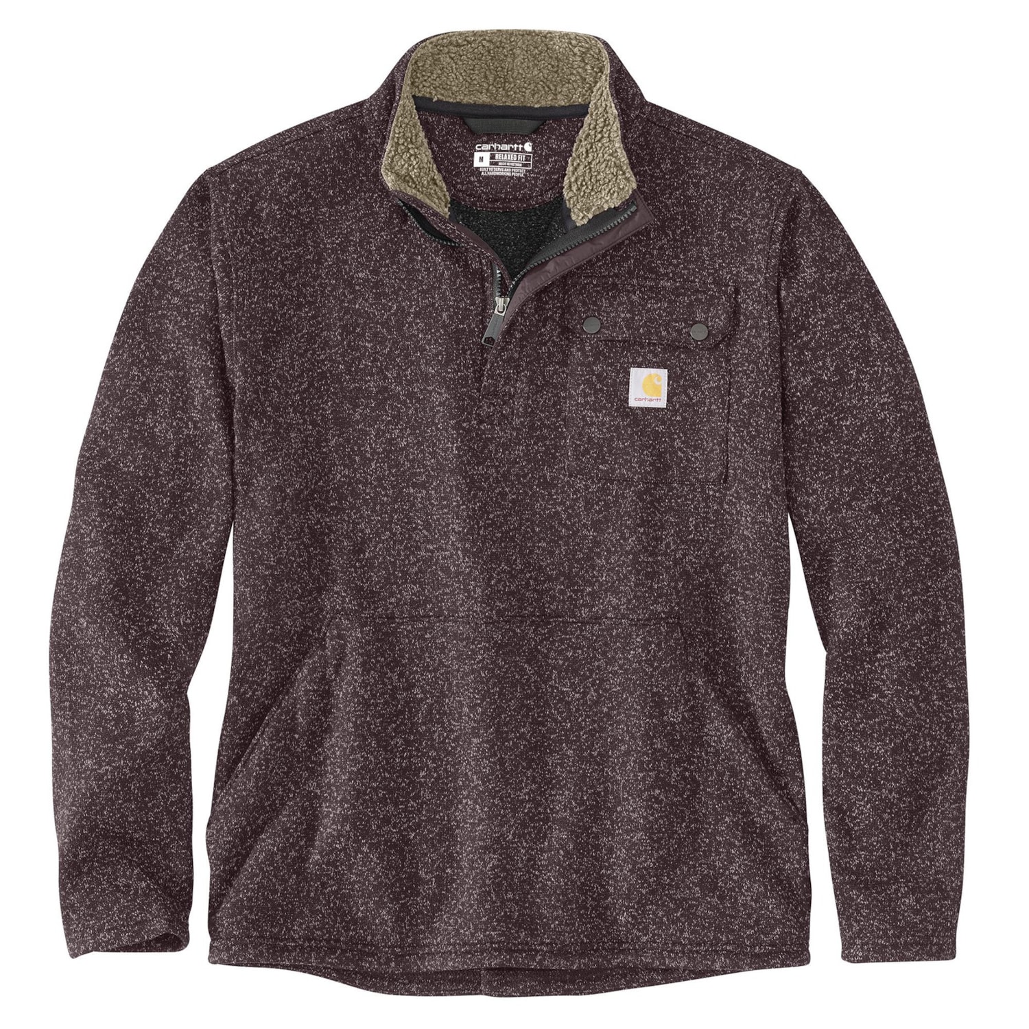 Carhartt 106378 Relaxed Fit Midweight Sweater - Zip Neck