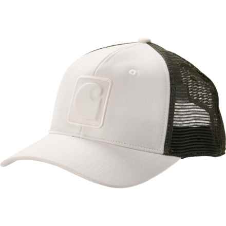 Carhartt 106401 Canvas Logo C Trucker Hat in Malt