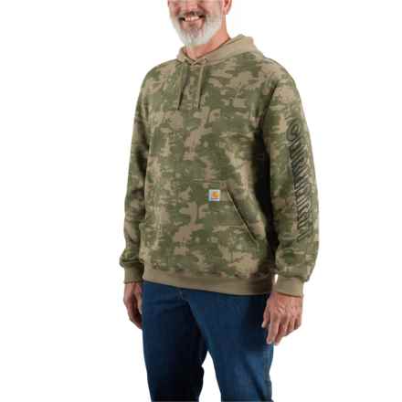 Carhartt 106402 Loose Fit Midweight Camo Graphic Hoodie - Factory Seconds in Burnt Olive Tree Camo