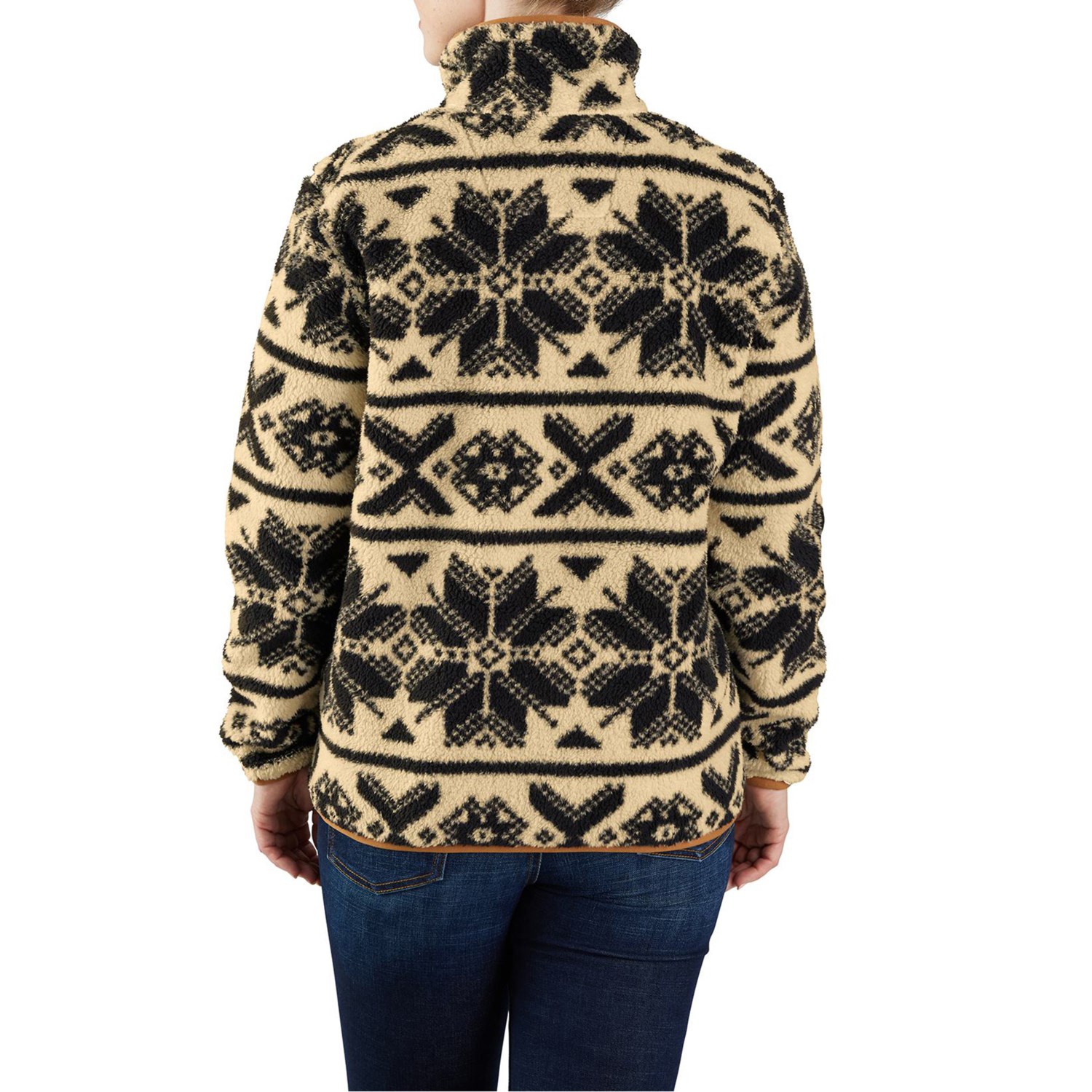 (取寄) カーハート プラス ルーズ フィット フリース シャツ - ジップ ネック, ロング スリーブ Carhartt 106470 Plus Loose Fit Fleece Shirt - Zip Neck, Long Sleeve Black Fairisle Carhartt 106470 Plus Loose Fit Fleece Shirt - Zip Neck, Long Sleeve