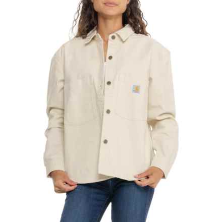 Carhartt 106621 Rugged Flex® Loose Fit Heavyweight Duck Shirt - Long Sleeve in Oat Milk