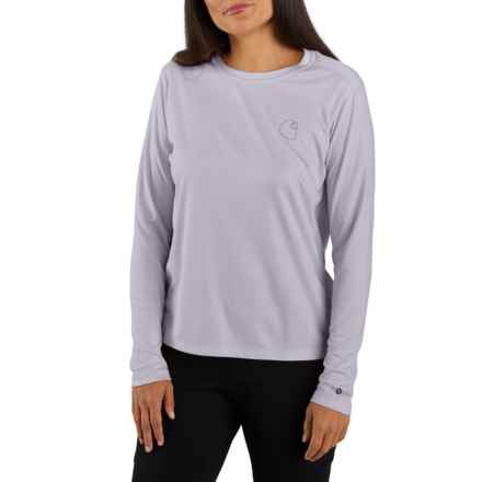 Carhartt 106632 Force® Sun Defender Loose Fit Graphic T-Shirt - UPF 50+, Long Sleeve in Lilac Haze
