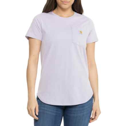 Carhartt 106650 Force® Relaxed Fit Midweight Pocket T-Shirt - UPF 25, Short Sleeve, Factory Seconds in Lilac Haze