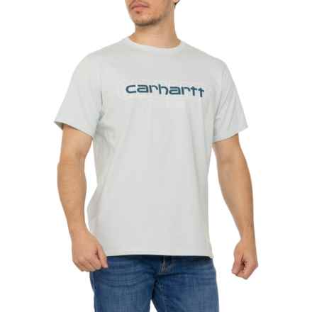 Carhartt 106653 Force® Relaxed Fit Logo Graphic T-Shirt - UPF 25+, Short Sleeve in Dew Drop