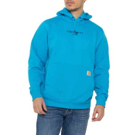 Carhartt 106655 Force® Relaxed Fit Lightweight Logo Graphic Hoodie in Atomic Blue