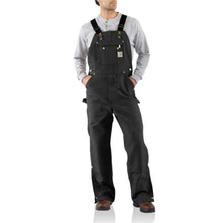 Carhartt 106671 Firm Duck Bib Overalls - Loose Fit, Factory Seconds in Black