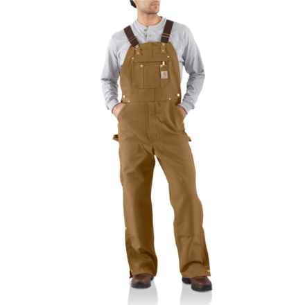 Carhartt 106671 Firm Duck Bib Overalls - Loose Fit, Factory Seconds in Carhartt Brown