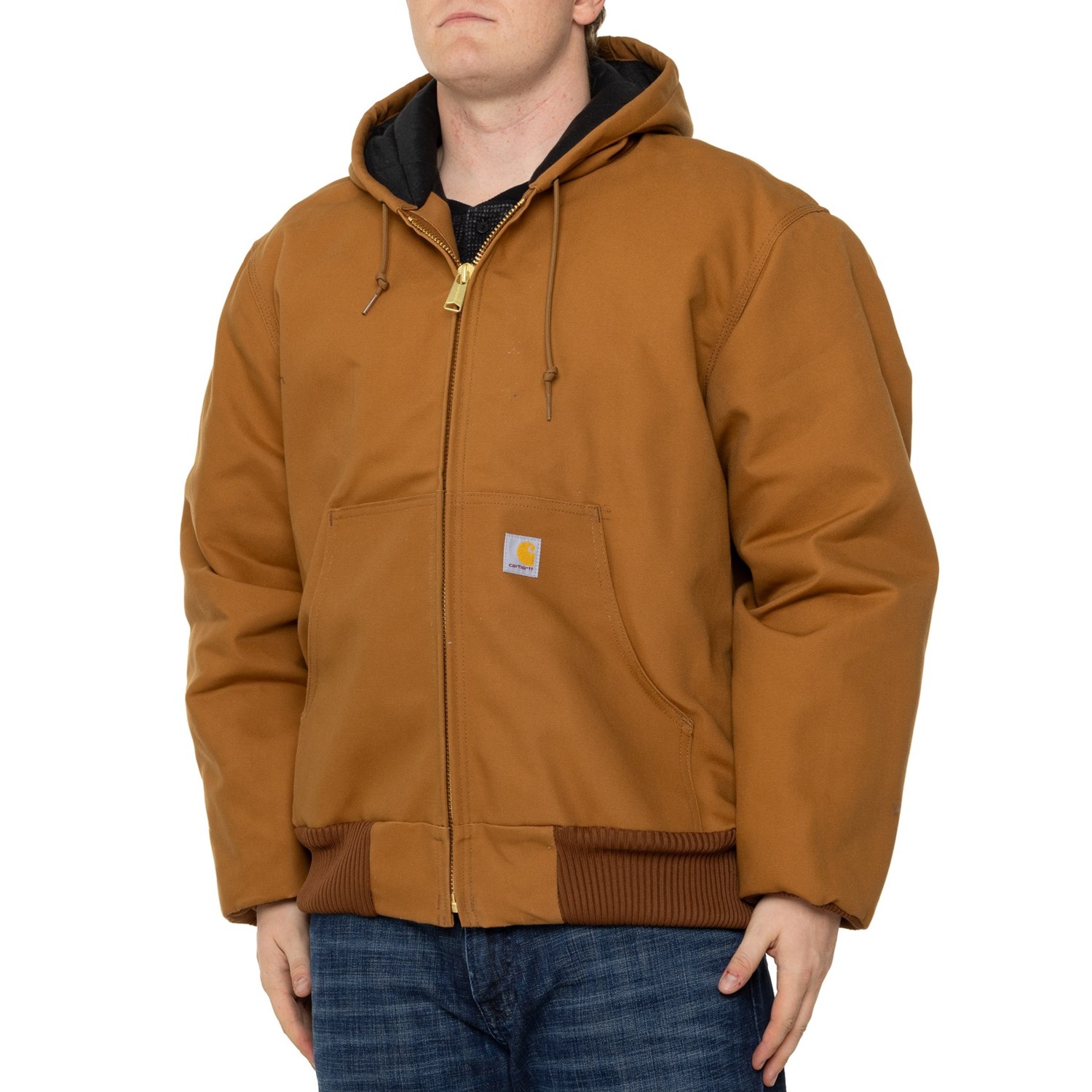 Carhartt 106673 Big and Tall Firm Duck Active Flannel-Lined Jacket