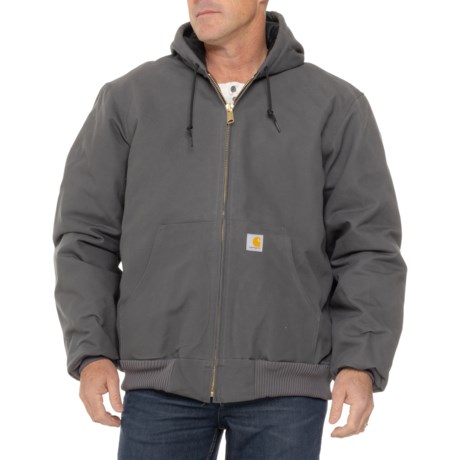 Carhartt 106673 Big and Tall Firm Duck Active Flannel-Lined Jacket
