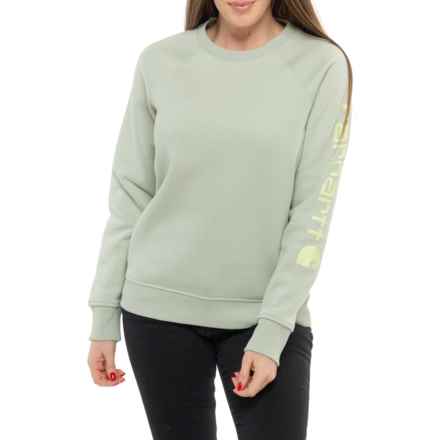 Carhartt 106718 Relaxed Fit Midweight Graphic Sweatshirt in Sage Heather