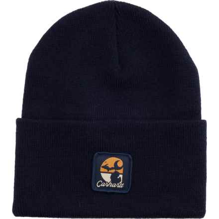 Carhartt 106731 Knit Michigan Patch Beanie in Navy