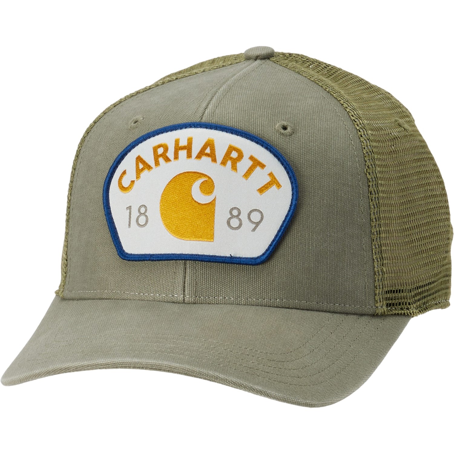 Carhartt 106743 Canvas Mesh Back 1889 Patch Baseball Cap
