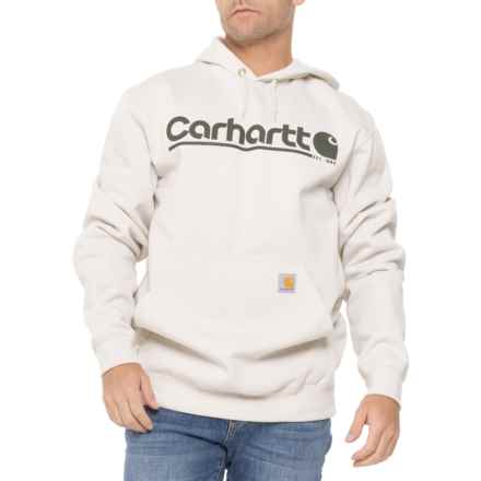 Carhartt 106793 Rain Defender® Loose Fit Midweight Logo Graphic Hoodie - Factory Seconds in Malt