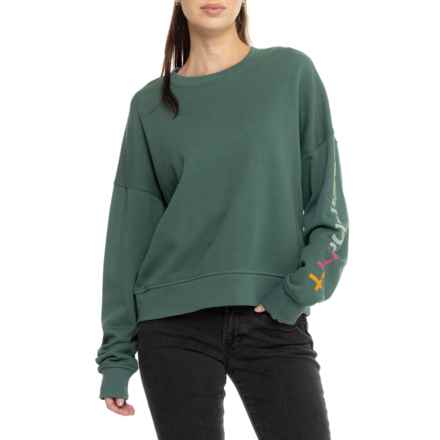 Carhartt 106890 TENCEL® Fiber Series Loose Fit Graphic Sleeve Sweatshirt in Frosted Balsam