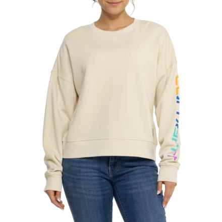 Carhartt 106890 TENCEL® Series Loose Fit Graphic Sweatshirt in Oat Milk