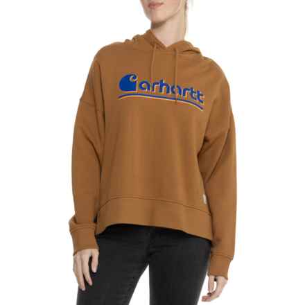 Carhartt 106918 Series Loose Fit Fall Graphic Hoodie - Factory Seconds in Carhartt Brown