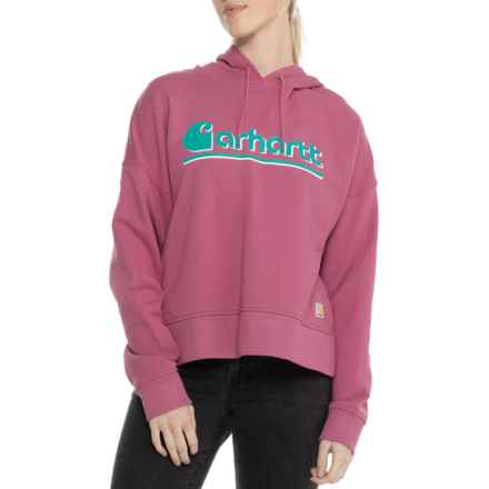 Carhartt 106918 Series Loose Fit Fall Graphic Hoodie - Factory Seconds in Woodrose