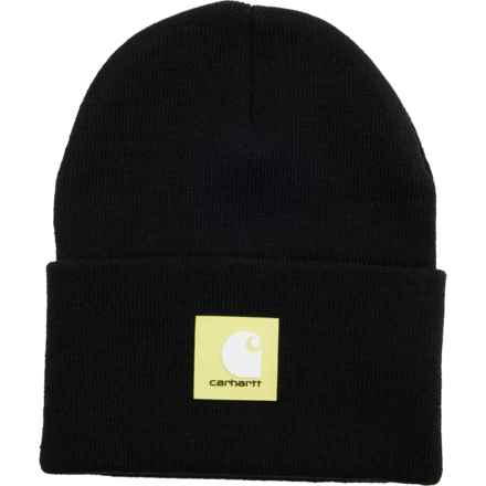 Carhartt 106920 Knit Rubber Patch Beanie in Black