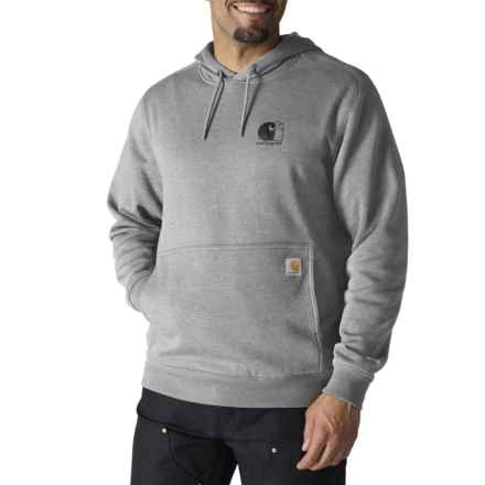 Carhartt 107064 Big and Tall Force® Logo Hoodie - Factory Seconds in Asphalt Heather