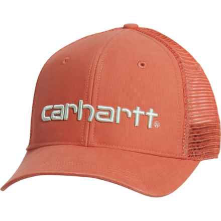 Carhartt 195836 Mesh-Back Logo Graphic Baseball Cap (For Men) in Desert Orange