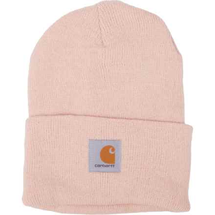 Carhartt A18 Knit Cuffed Beanie - Factory Seconds (For Men) in Ash Rose/Marshmallow Marl