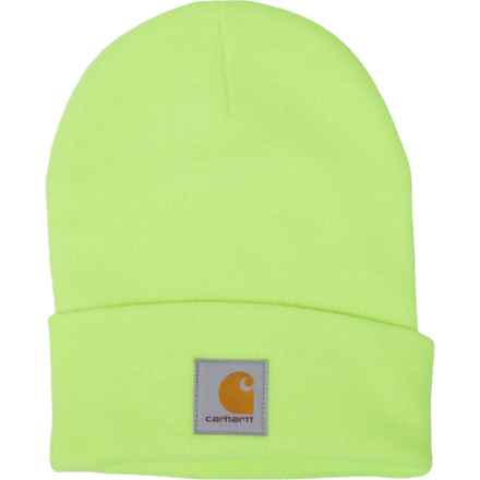 Carhartt A18 Knit Cuffed Beanie - Factory Seconds (For Men) in Brite Lime