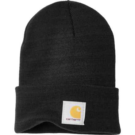 Carhartt A18 Knit Cuffed Beanie - Factory Seconds in Black