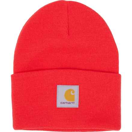 Carhartt A18 Knit Cuffed Beanie (For Men) in Bittersweet