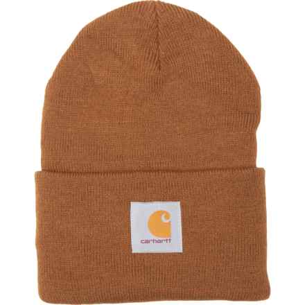 Carhartt A18 Knit Cuffed Beanie (For Men) in Carhartt Brown