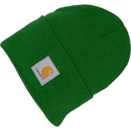 Carhartt A18 Knit Cuffed Beanie (For Men) in Holly Green