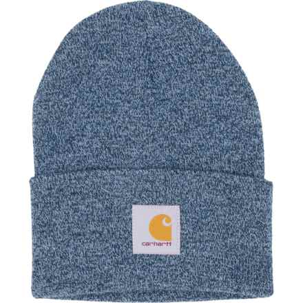 Carhartt A18 Knit Cuffed Beanie (For Men) in Night Blue/Alpine Blue Marl