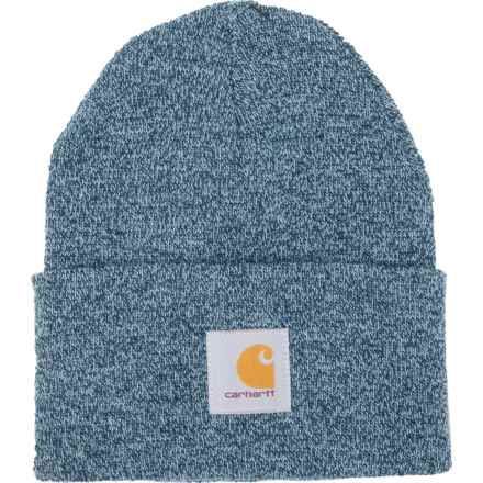 Carhartt A18 Knit Cuffed Beanie (For Men) in Night Blue/Alpine Blue Marl