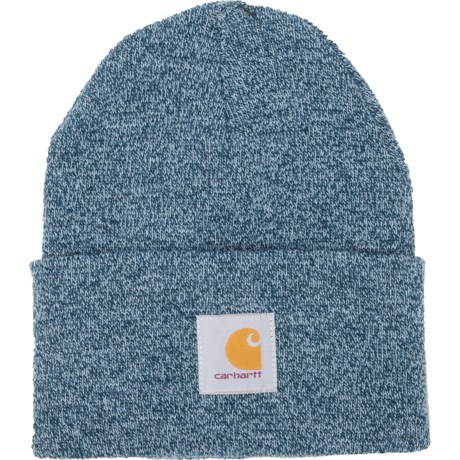 Carhartt A18 Knit Cuffed Beanie in Night Blue/Alpine Blue Marl