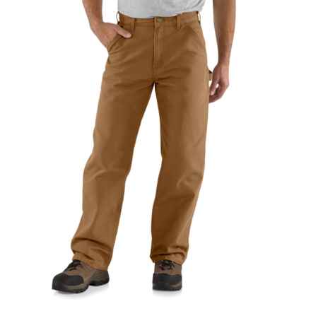 Carhartt B11 Big and Tall Washed Duck Utility Work Pants - Loose Fit, Factory Seconds in Carhartt Brown