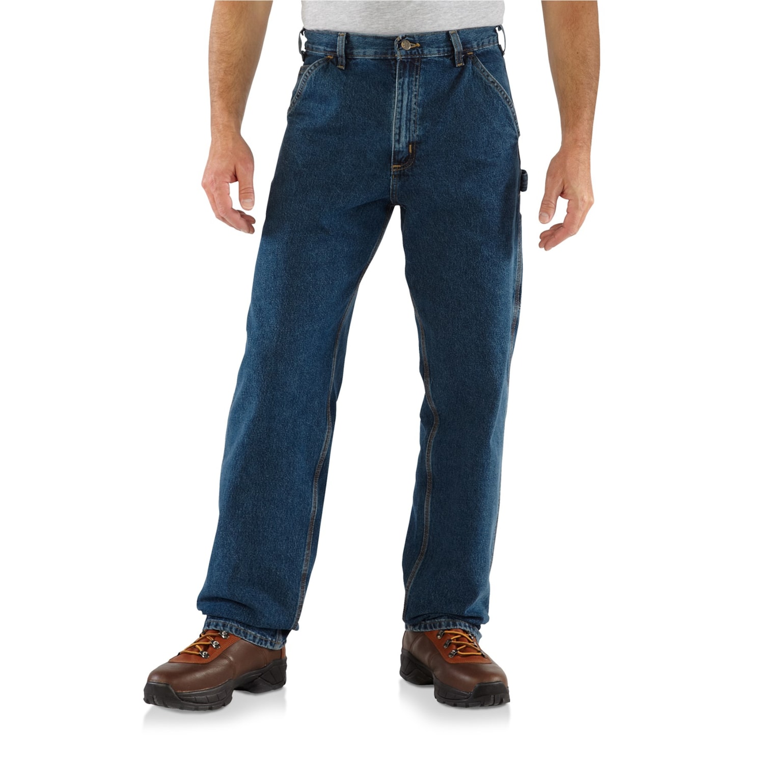 Loose Fit Utility Work Dungaree Jeans 