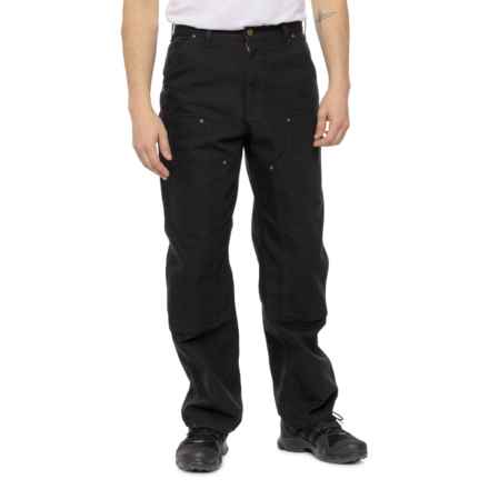 Carhartt B136 Washed Duck Double-Front Work Dungarees - Factory Seconds in Black