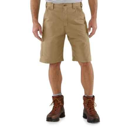 Carhartt B147 Canvas Utility Work Shorts - Loose Fit, Factory Seconds in Dark Khaki