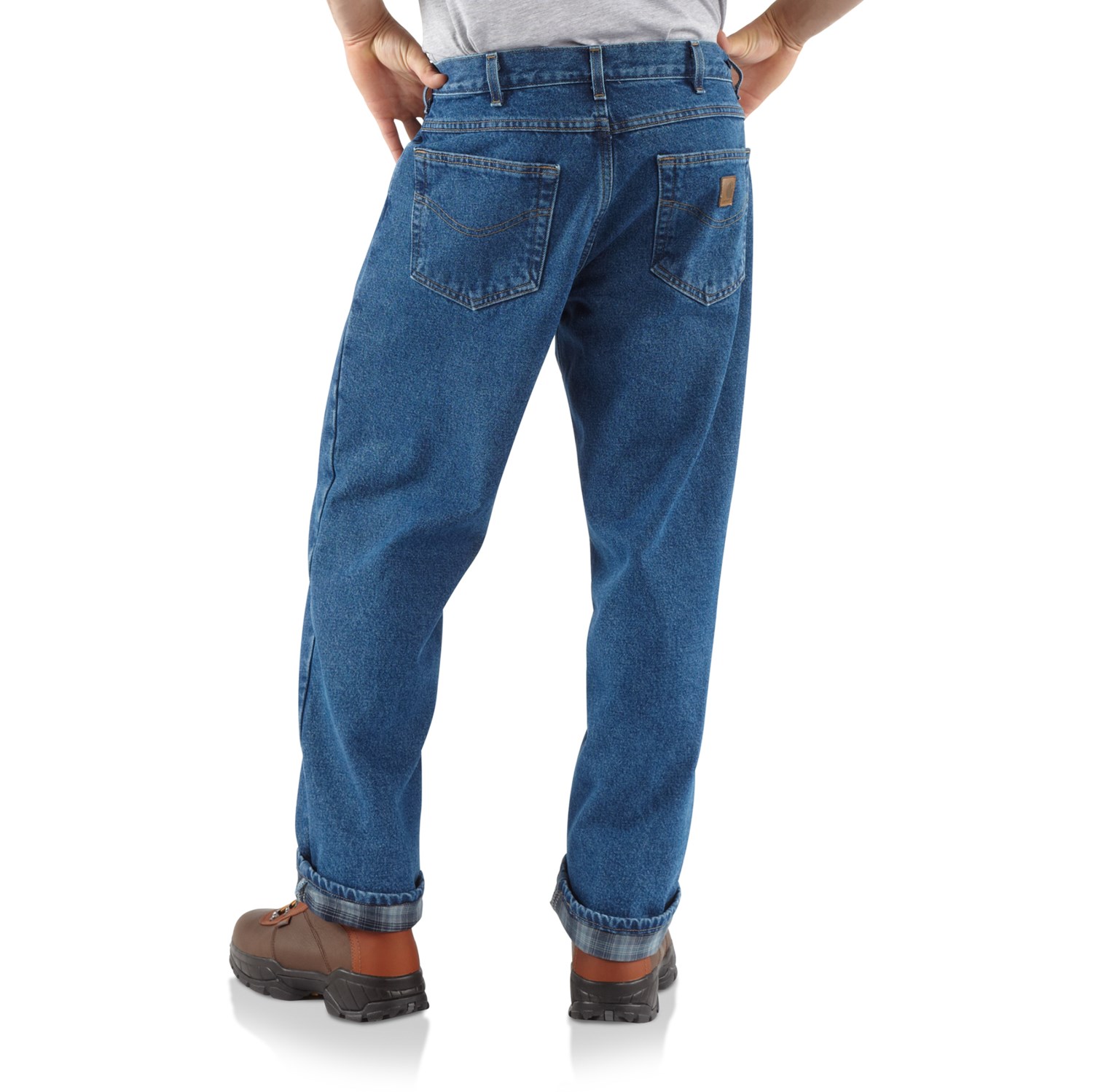 Carhartt B172 Relaxed Fit Flannel-Lined Jeans (For Big and Tall Men)