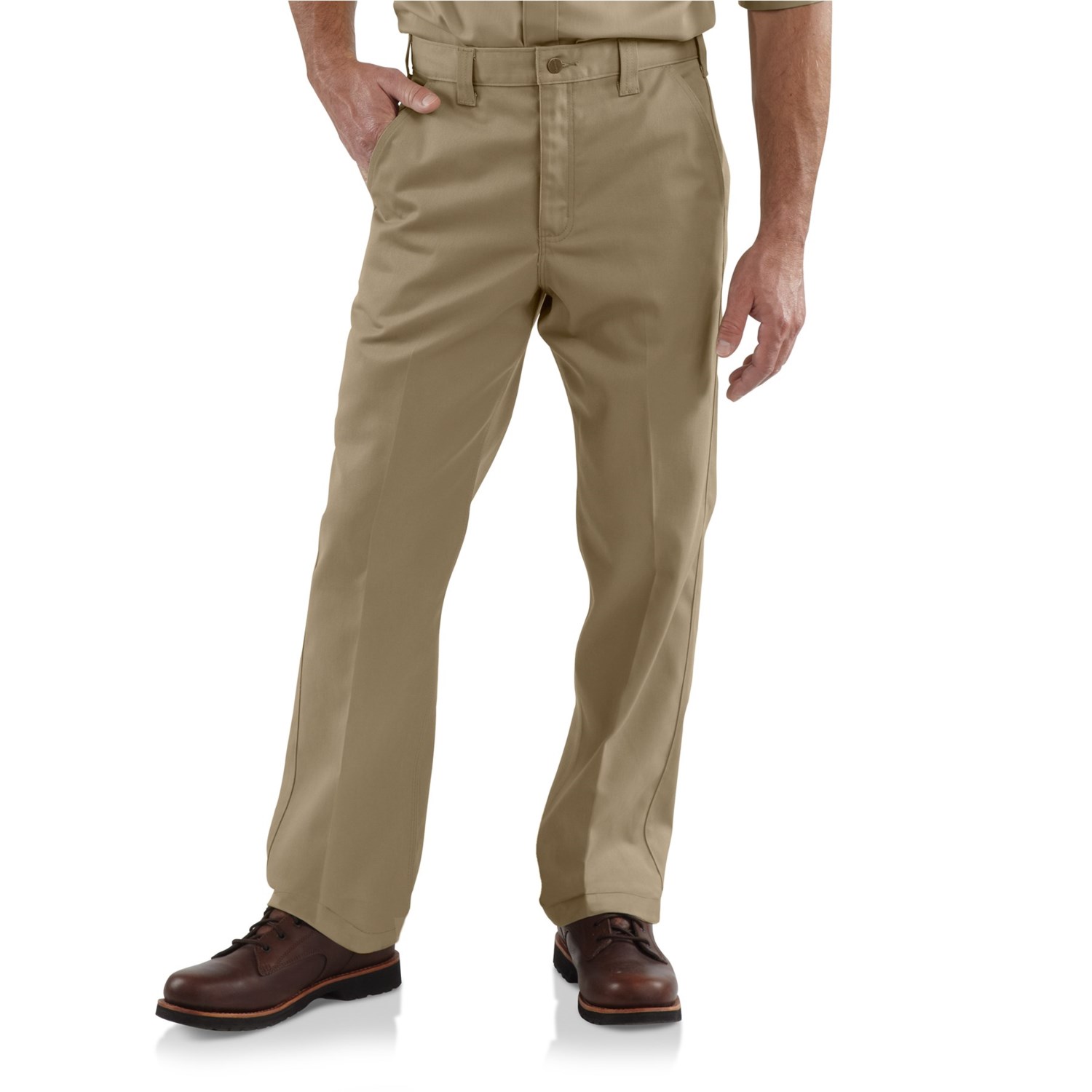 Carhartt Rugged Work Khaki Pants Cotton Twill For Men - Carpet Vidalondon