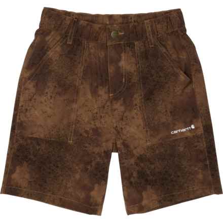 Carhartt Big Boy CH8336 LWD Cloud Camo Shorts in Brown