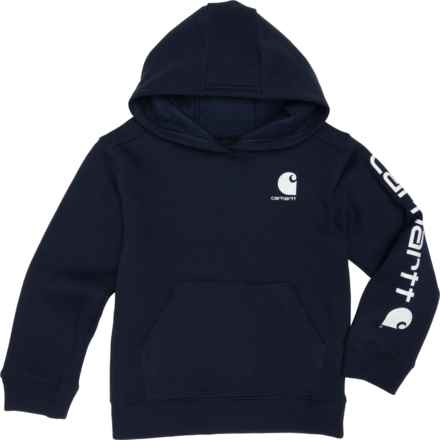 Carhartt Big Boys CA6272 Graphic Hoodie in Navy