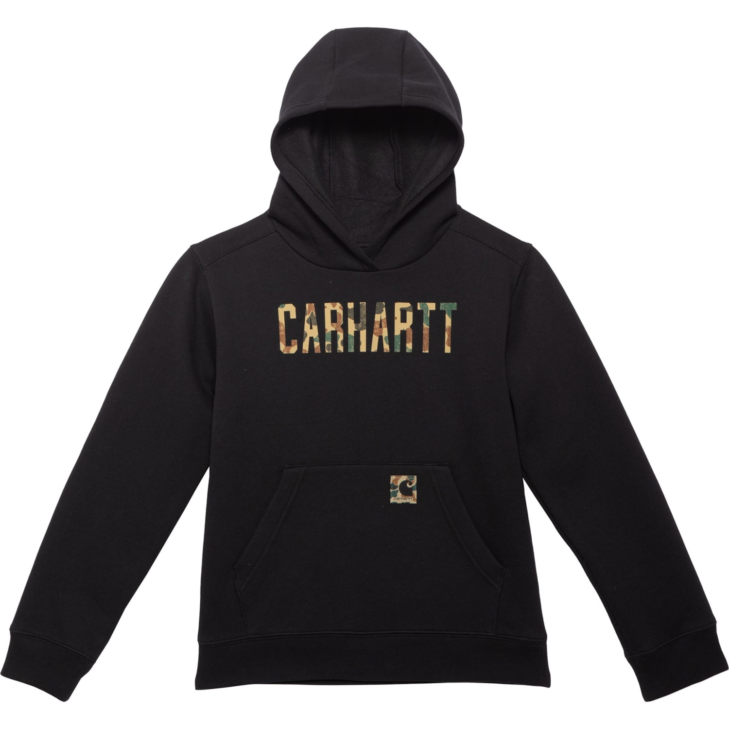 Carhartt Big Boys CA6327 Camo Logo Hoodie carhartt-big-boys-ca6327-camo-logo-hoodie